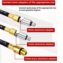 Engine compression and cylinder leak tester kit