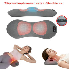 3-in-1 Lower Back Comfort Pillow with Heat & Vibration
