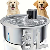 8L Pet Water Fountain – Large Capacity, Fresh Water Supply for Cats & Dogs