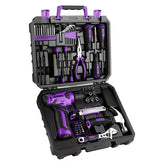 DEKO 128/151-Piece Household Power Tool Set – Cordless Drill Kit for Home Projects