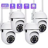 4-Pack 1080P 5G WiFi Security Cameras – 360° View, Night Vision & AI Motion Detection