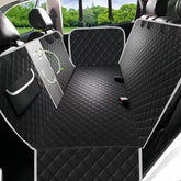 Nylon Dog Car Seat Cover – Waterproof, Scratchproof Pet Hammock with Mesh Windows & Pockets