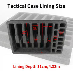 Hard case for 6 handguns & 12 magazines
