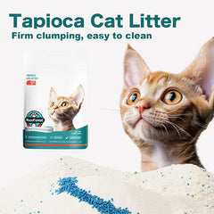 Tapioca Cat Litter – Quick-Clumping, Low-Dust & Flushable Cassava Litter
