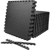 CAPHAUS EVA Foam Floor Tiles – 1/2" Thick, Interlocking 24" x 24" Mats, 96 Sq. Ft. Coverage