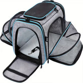 Airline-Approved Expandable Pet Carrier – Soft-Sided with Removable Fleece Pad