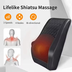 Shiatsu Neck & Shoulder Massager – Heat, Kneading & Vibration Functions