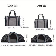Airline-Approved Expandable Pet Carrier – Soft-Sided with Removable Fleece Pad