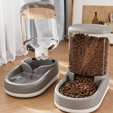 2-Piece Automatic Dog Feeder & Water Dispenser – 8-LB Gravity-Fed Set