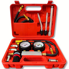 Engine compression and cylinder leak tester kit