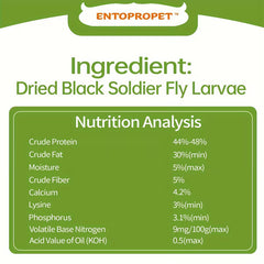 10LB Dried Black Soldier Fly Larvae – High-Protein, Calcium-Rich Treat for Chickens & Birds