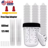 50-piece disposable paint spray cup liner system
