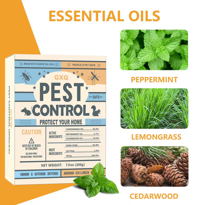 Peppermint Pest Repellent Sachets – Mice, Rats, Ants, Roaches & Mosquito Deterrent