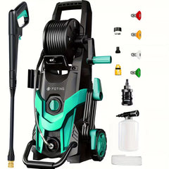 4500 PSI 3.2 GPM High-Pressure Washer with Foam Cannon & 4 Nozzles