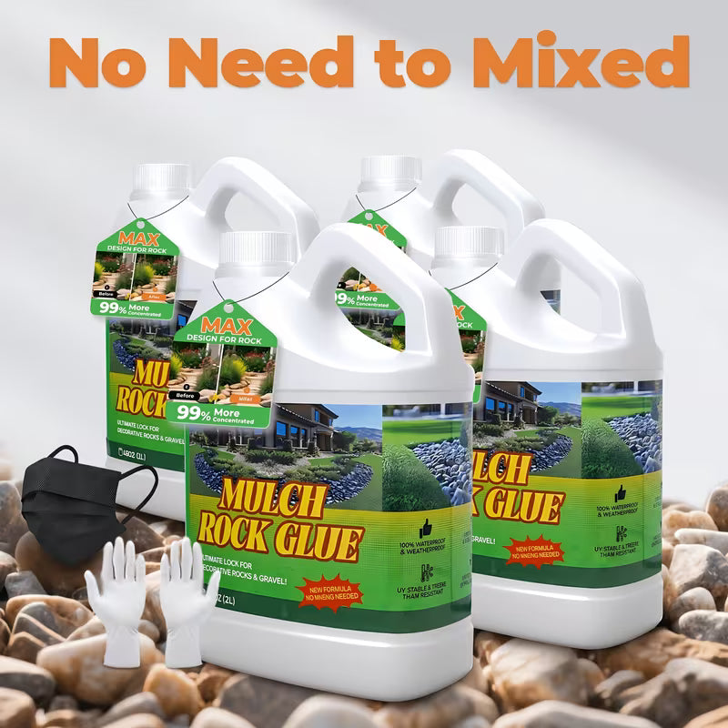 272oz Heavy-Duty Landscape Rock Glue – Fast-Drying, Non-Toxic Gravel & Mulch Adhesive
