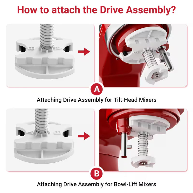 2-Quart Ice Cream Maker Attachment – Compatible with KitchenAid Stand Mixers