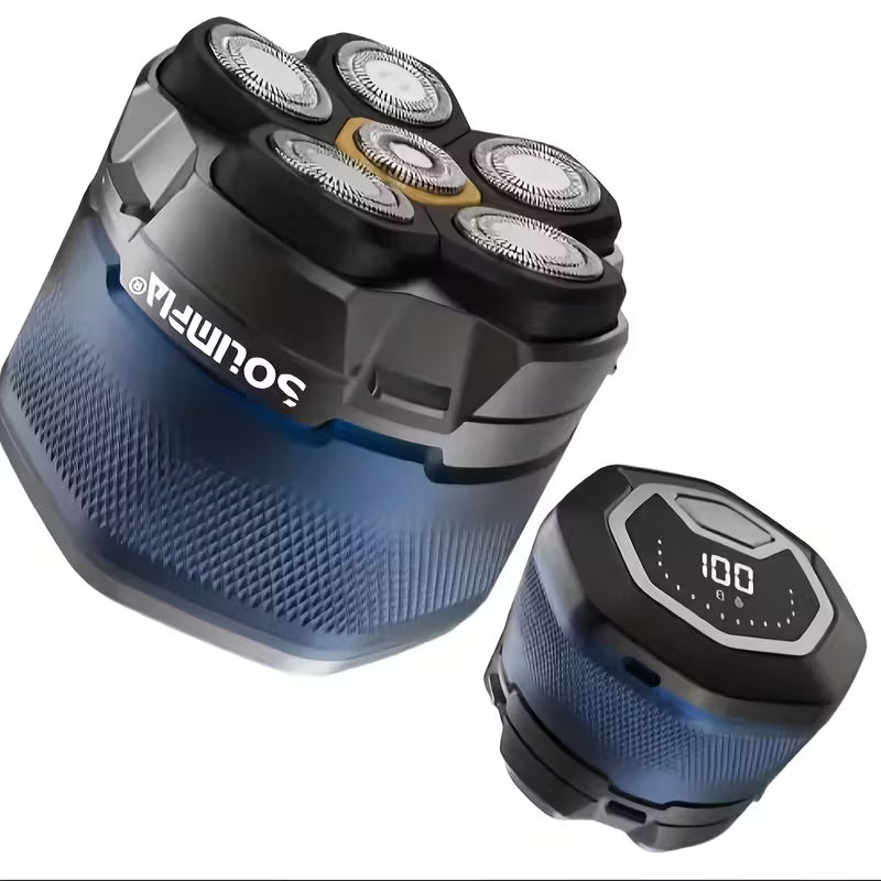 6D rechargeable electric head and beard shaver