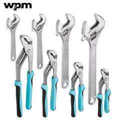 8-Piece Adjustable Wrench & Pliers Set – Forged Steel for Plumbing & Repairs