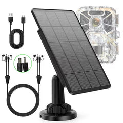 12V/6V Solar Panel with 5000mAh Battery for Trail Cameras