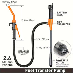 2-pack battery-powered fuel transfer siphon pumps