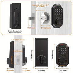Smart Lock with Keypad – Keyless Entry, Auto-Lock & Low Battery Alert