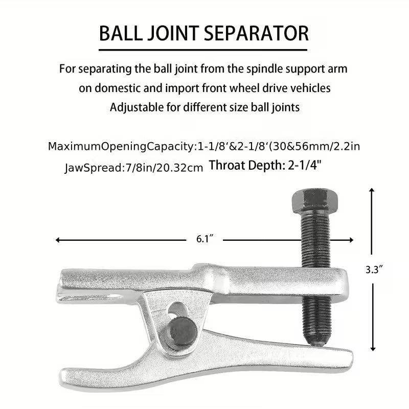 5pcs Front End Service Kit Pitman Arm Puller Ball Joint Tie Rod Removal Tool Kit