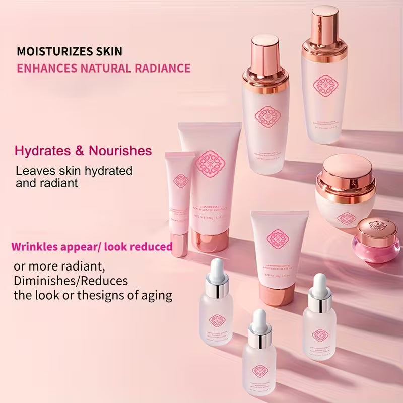 10-Piece Ganoderma Skincare Gift Set – Moisturizing & Firming Skin Care Routine