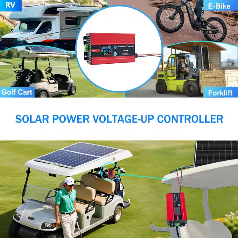 30A MPPT solar boost controller for lead-acid and lithium batteries