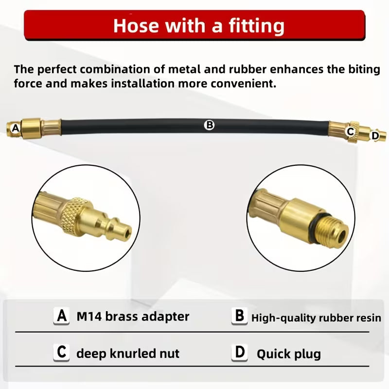 Engine compression and cylinder leak tester kit