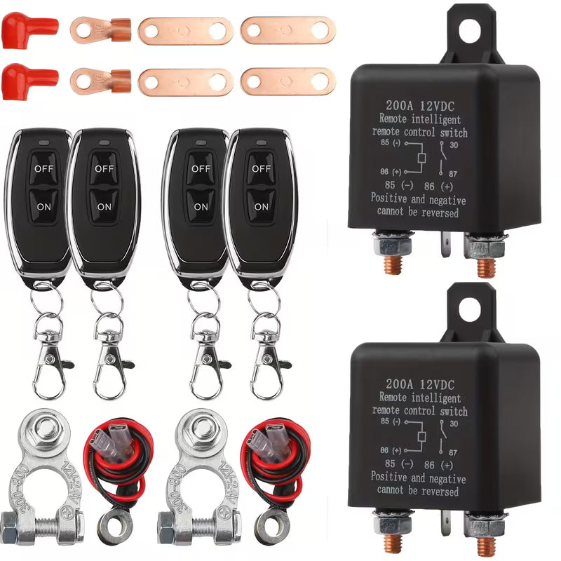 200A remote battery disconnect switch for 12V systems