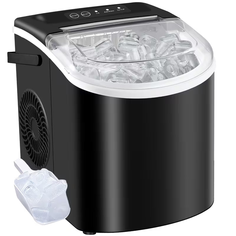 Portable Countertop Ice Maker, 29 Lbs/Day, 6-Minute Ice, with Basket & Scoop