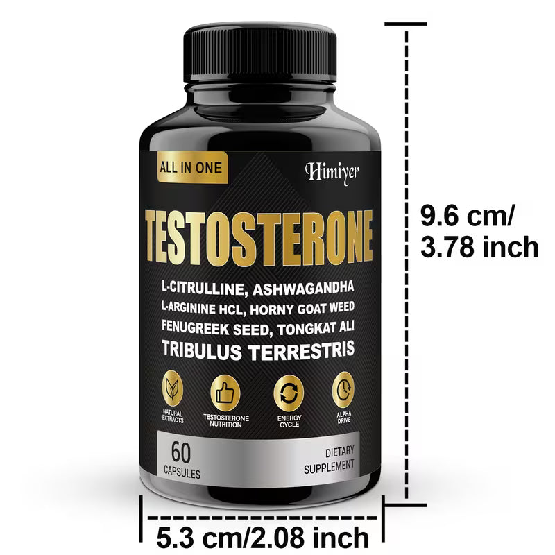 Men’s Health Supplement Capsules – Tongkat Ali, L-Citrulline & Ashwagandha