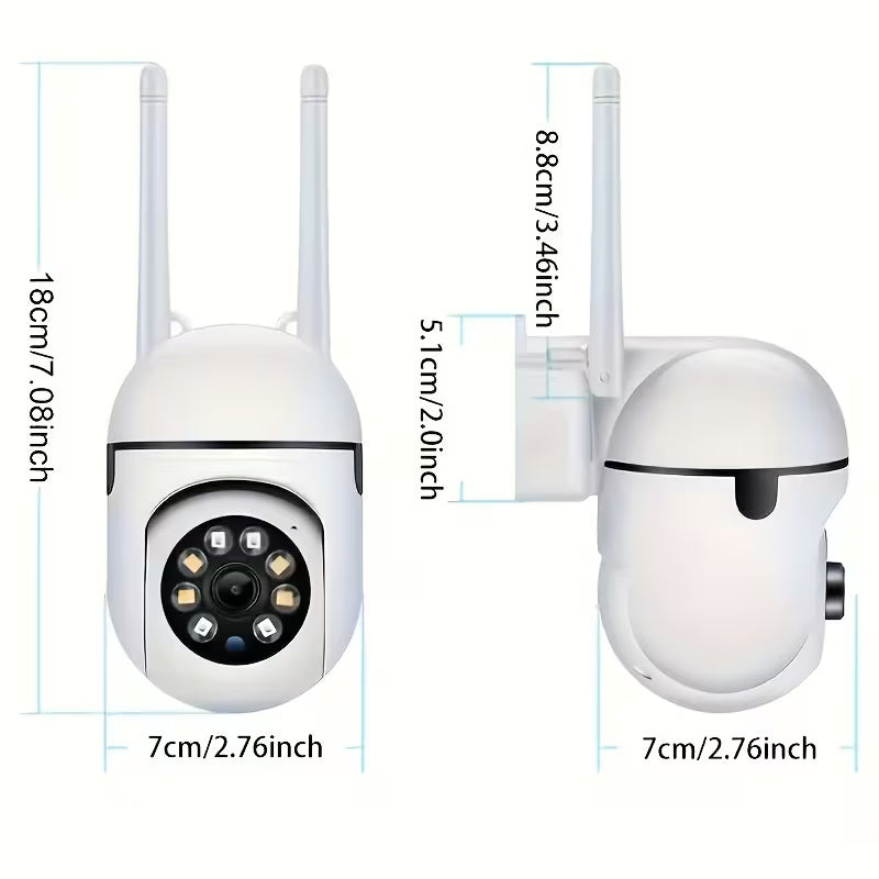4-Pack 1080P 5G WiFi Security Cameras – 360° View, Night Vision & AI Motion Detection