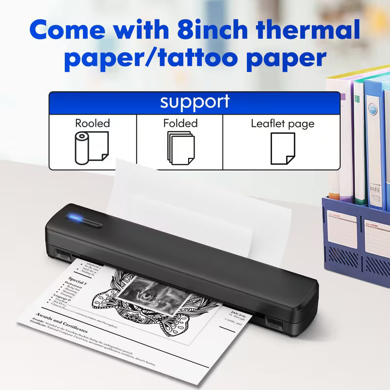 A4 Portable Wireless Thermal Printer – Inkless, Compact & Phone Compatible