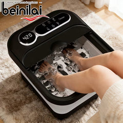 Collapsible Foot Spa Massager with Heat, Bubbles & Temperature Control