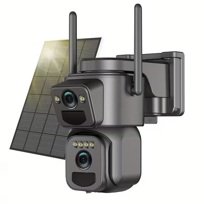 10X Zoom 2K Solar WiFi Security Camera