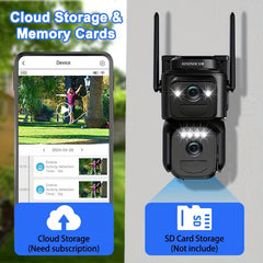 10X Zoom 2K Solar WiFi Security Camera