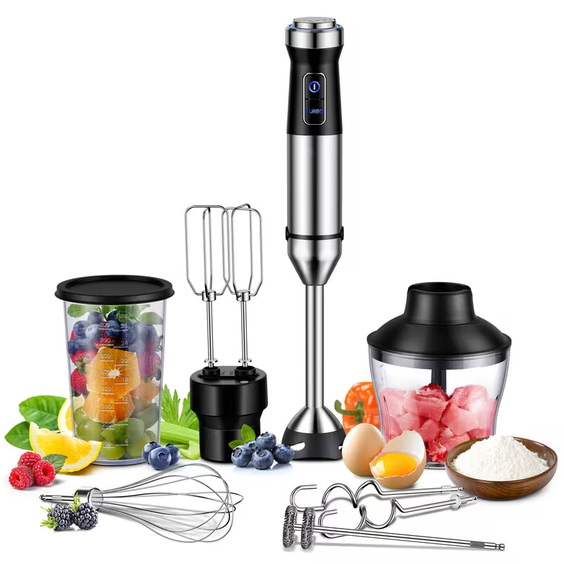 7-in-1 1000W Immersion Blender – 20-Speed Hand Blender with Turbo Mode