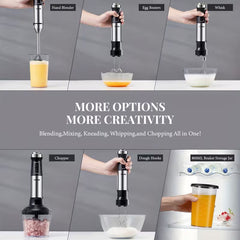 7-in-1 1000W Immersion Blender – 20-Speed Hand Blender with Turbo Mode