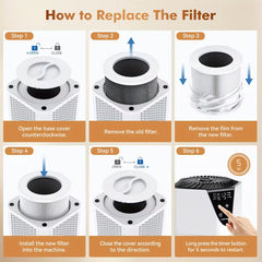 H13 True HEPA Air Purifier for Large Rooms – Quiet 1076 Sq Ft Cleaner