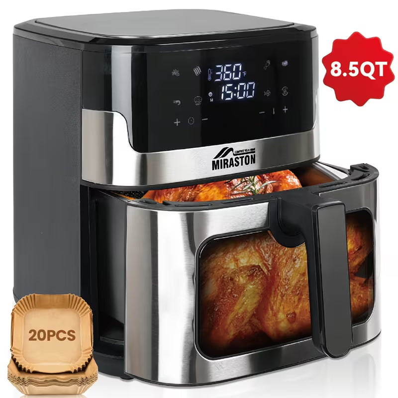 8.5QT Air Fryer – Large Capacity, 8 Presets & Touchscreen Controls