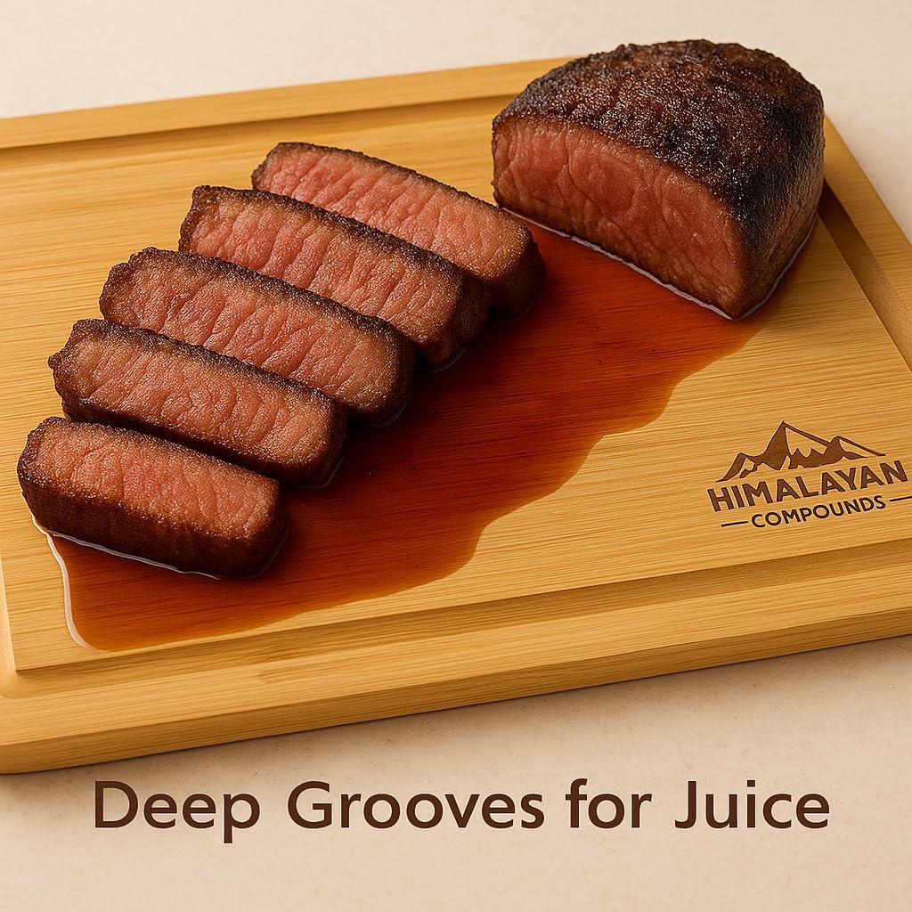 Bamboo Cutting Board Set of 3 for Kitchen