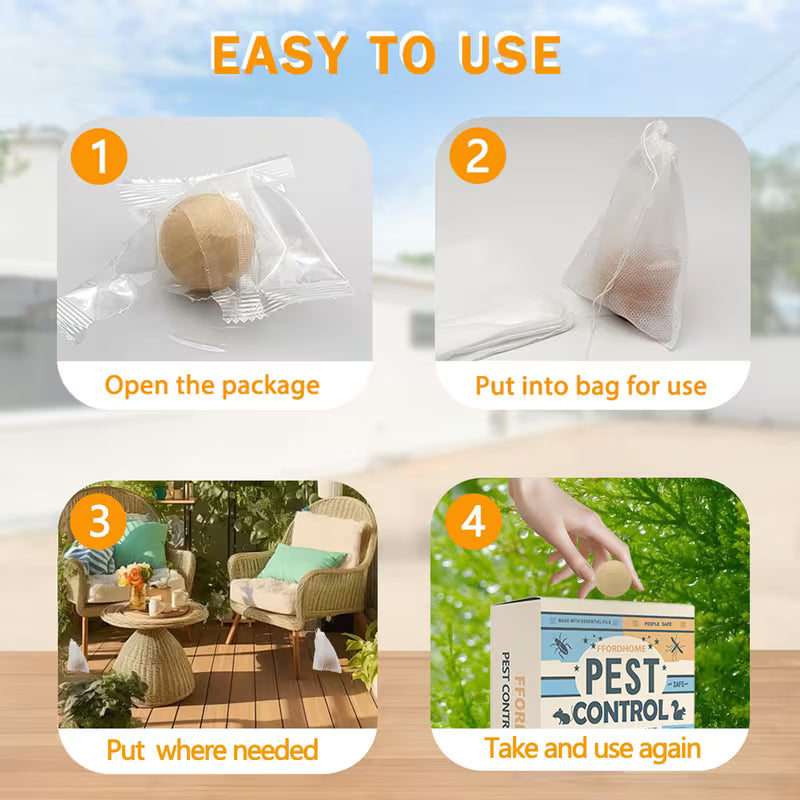 Peppermint Pest Repellent Sachets – Mice, Rats, Ants, Roaches & Mosquito Deterrent