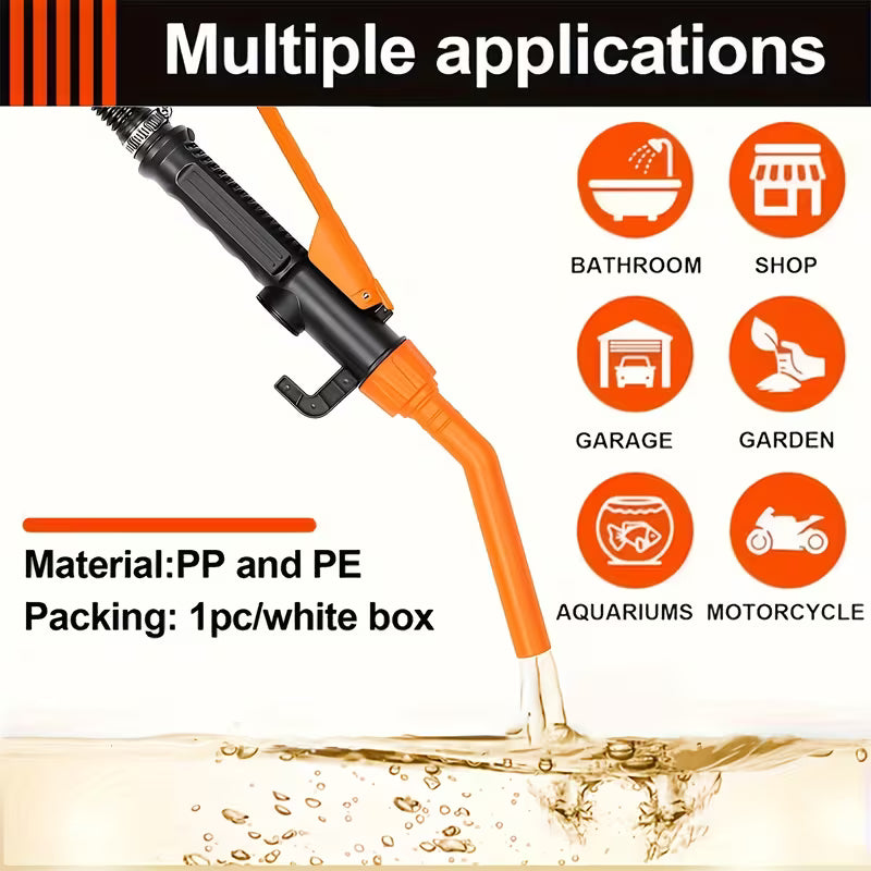 2-pack battery-powered fuel transfer siphon pumps
