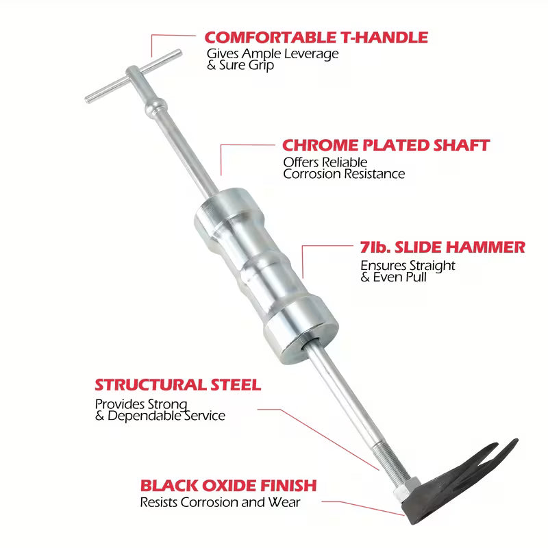 CV axle puller set for easy front-wheel drive axle removal