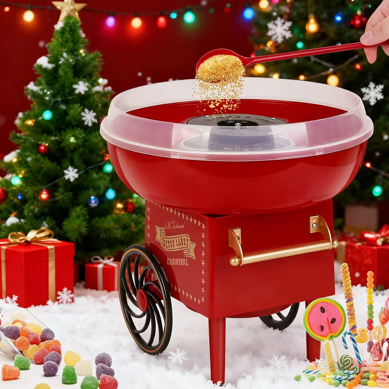 Mini Cotton Candy Machine – Portable Countertop Candy Floss Maker for Parties & Home