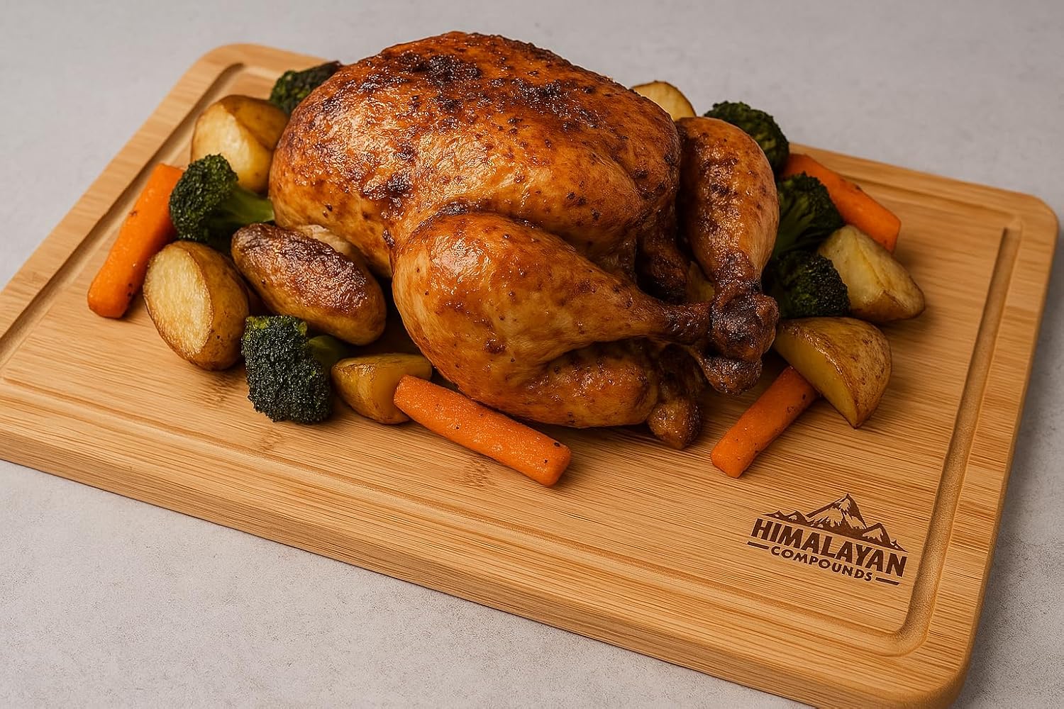 Bamboo Cutting Board Set of 3 for Kitchen