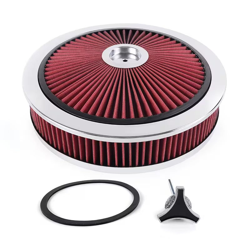Universal 14x3" aluminum air cleaner top assembly