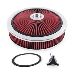 Universal 14x3" aluminum air cleaner top assembly
