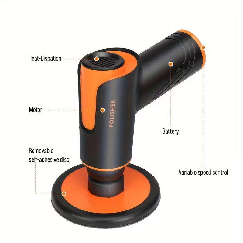 100W cordless car polisher for waxing and scratch repair